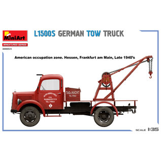 MINIART MIN 38054 MiniArt 1/35 L1500S German Tow Truck plastic model