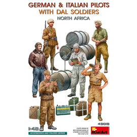 MINIART MIN 49018 MiniArt 1/48 German & Italian Pilots With DAL Soldiers. North Africa