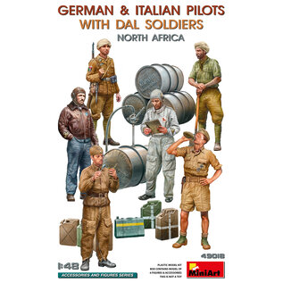 MINIART MIN 49018 MiniArt 1/48 German & Italian Pilots With DAL Soldiers. North Africa