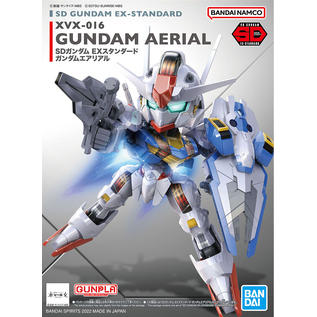 BANDAI BAN 5063031 Bandai SD EX-Standard #019 Gundam Aerial "The Witch from Mercury"