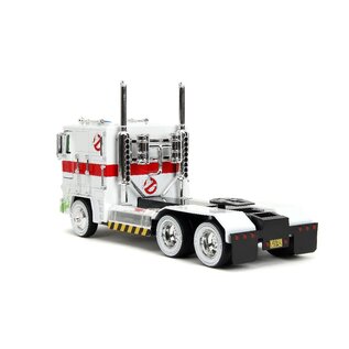 JADA TOYS JAD 35572 Jada 1/24 "Hollywood Rides" Transformers - G1 Optimus Prime (w/ ECTO-1 Graphics)
