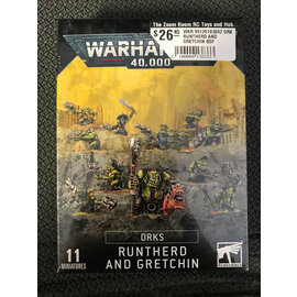GAMES WORKSHOP WAR 99120103092 ORK RUNTHERD AND GRETCHIN BSF