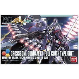 BANDAI BAN 5057720 Bandai HGBF #35 1/144 Crossbone Gundam X-1 Full Cloth (Ver. GBF) "Gundam Build Fighters Try"