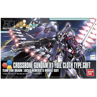BANDAI BAN 5057720 Bandai HGBF #35 1/144 Crossbone Gundam X-1 Full Cloth (Ver. GBF) "Gundam Build Fighters Try"