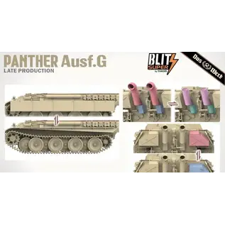 DAS WERK DW 35041 Das Werk Super Blitz 1/35 Panther Ausf.G Late Production, Panzerkampfwagen V Sd.Kfz.171