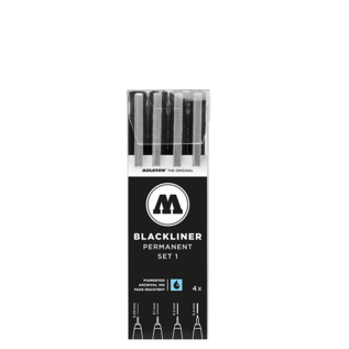 MLW 200486 Molotow BLACKLINER Set 1 (4 Markers)
