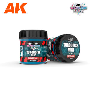 AK INTERACTIVE AK 1222 AK Interactive Wargame Battle Ground Terrains Turquoise Mine - 100ml (Acrylic)