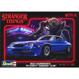 REVELL GERMANY REV 14560 BILLY HARGROVE'S 1979 CHEVY CAMARO Z/28 PLASTIC MODEL STRANGER THINGS