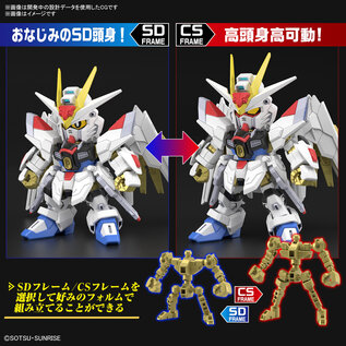 BANDAI BAN 5067173 Bandai SD Gundam Cross Silhouette Mighty Strike Freedom Gundam "Gundam SEED Freedom"