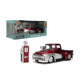 JADA TOYS JAD 35053 Jada 1/24 "Just Trucks" w/ Gas Pump - 1956 Ford F100 die-cast