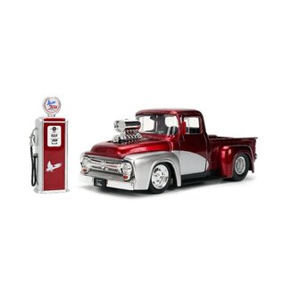 JADA TOYS JAD 35053 Jada 1/24 "Just Trucks" w/ Gas Pump - 1956 Ford F100 die-cast