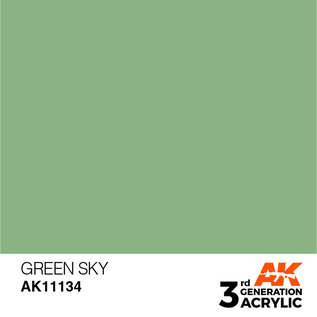 AK INTERACTIVE AK 11134 AK Interactive 3G Acrylic Green Sky 17ml