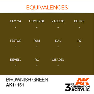 AK INTERACTIVE AK 11151 AK Interactive 3G Acrylic Brownish Green 17ml