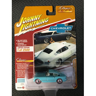 JOHNNY LIGHTNING JL 06214 1954 CHEVY CORVAIR CONCEPT CUSTOM SKY BLUE 1/64 DIE-CAST