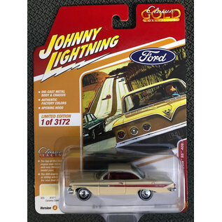 JOHNNY LIGHTNING JL 06203 1961 CHEVY IMPALA SS 409 CORONNA CREAM 1/64 DIE-CAST