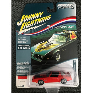 JOHNNY LIGHTNING JL 05369 1980 PONTIAC FIREBIRD T/A RED ORANGE 1/64 DIE-CAST