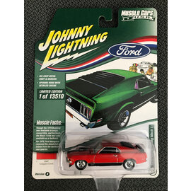 JOHNNY LIGHTNING JL 05376 1970 FORD MUSTANG MACH 1 CALYPSO CORAL 1/64 DIE-CAST