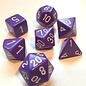 CHESSEX CHX 25407 Opaque: 7Pc Purple / White