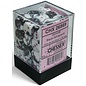 CHESSEX CHX 26869 GEMINI 36D6 BLACK-WHITE/PINK 12MM
