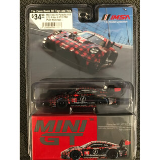 TSM MGT 00770 Porsche 911 GT3 R No.9 GTD PRO Pfaff Motorsports IMSA 2023 Sebring 12 Hrs.Winner - Mini GT - 1/64
