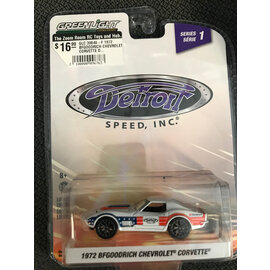 GREENLIGHT COLLECTIBLES GLC 39040-F 1972 BFGOODRICH CHEVROLET CORVETTE DETROIT SPEED, INC. SERIES 1 1/64