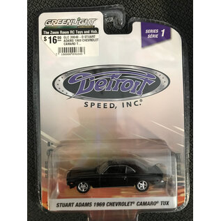 GREENLIGHT COLLECTIBLES GLC 39040-D STUART ADAMS 1969 CHEVROLET CAMARO TUX DETROIT SPEED, INC. SERIES 1 1/64