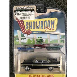 GREENLIGHT COLLECTIBLES GLC 68060-A 1957 PLYMOUTH BELVEDERE SHOWROOM FLOOR SERIES 6 1/64 DIE-CAST