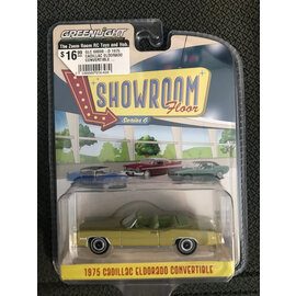 GREENLIGHT COLLECTIBLES GLC 68060-D 1975 CADILLAC ELDORADO CONVERTIBLE SHOWROOM FLOOR SERIES 6 1/64 DIE-CAST