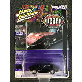 JOHNNY LIGHTNING JL 05403 1969 CHEVY CORVETTE 427 TUXEDO BLACK 1/64 DIE-CAST