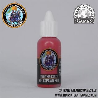 Duncan Rhodes Painting Academy TTCDR-10100 Two Thin Coats: Hellspawn Red
