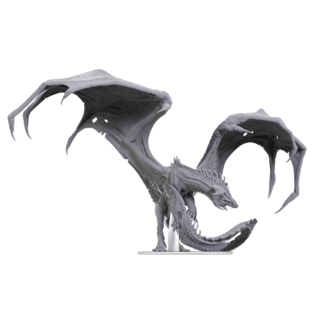 WIZKIDS WK 90773 D&D Nolzur's Marvelous Unpainted Miniatures: Adult Black Dragon Corruptor