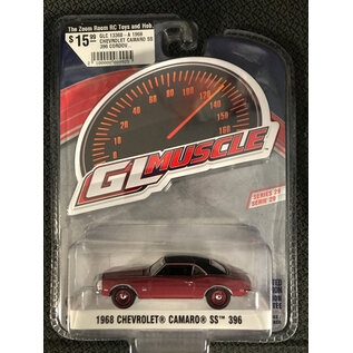 GREENLIGHT COLLECTIBLES GLC 13360-A 1968 CHEVROLET CAMARO SS 396 CORDOVA MAROON GL MUSCLE SERIES 29 1/64 DIE-CAST