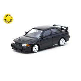 TARMAC WORKS T64G-050-BK Mitsubishi Lancer GSR Evolution III - Black - Tarmac Works - 1/64