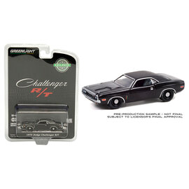 GREENLIGHT COLLECTIBLES GLC 30297 1970 DODGE CHALLENGER R/T (THE BLACK GHOST) 1/64 die-cast
