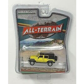 GREENLIGHT COLLECTIBLES GLC 35190-E 2008 Jeep Wrangler Unlimited Rubicon - Detonator Yellow - All-Terrain Series 11- 1/64 die-cast