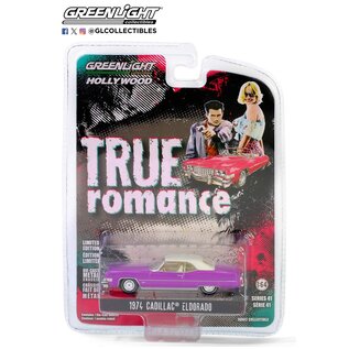 GREENLIGHT COLLECTIBLES GLC 62020-B 1974 CADILLAC ELDORADO (TRUE ROMANCE) 1/64 DIE-CAST