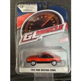 GREENLIGHT COLLECTIBLES GLC 13290-C 1979 Ford Mustang Cobra in Tangerine and Black 1/64 die-cast
