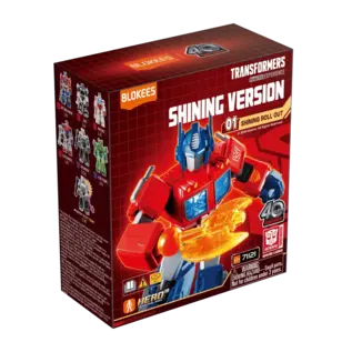 BLOKEES BTI 71121 TRANSFORMERS - SHINY VERSION WAVE 1 SHINING ROLL OUT