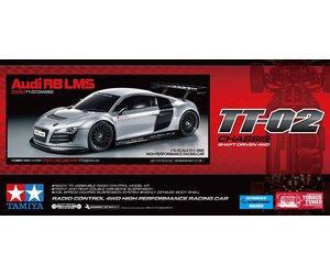 TAM 58749-600 AUDI R8 LMS 2008 1/10 TT-02 CHASSIS W/ESC - The Zoom