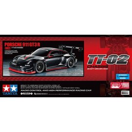 TAMIYA TAM 58745-600 PORSCHE 911 GT3 R (992) TT-02 CHASSIS W/ESC