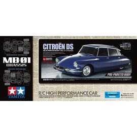 TAMIYA TAM 47502-600 CITROEN DS BLUE PRE-PAINTED BODY W/ESC 1/10 MB-01 CHASSIS