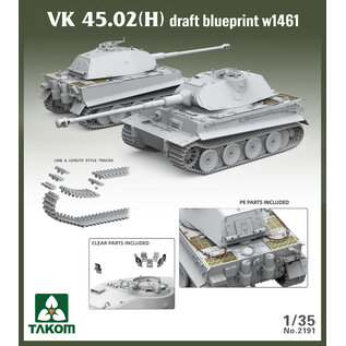 TAKOM TAK 2191 Takom 1/35 VK 45.02(H) draft blueprint w 1461