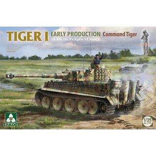 TAKOM TAK 2195 Takom 1/35 Tiger I Early-Production Sd.Kfz.181 Pz.Kpfw.VI Ausf.E Command Tiger