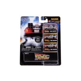 JADA TOYS JAD 31583 Jada 1.65" "Nano Hollywood Rides" Back To The Future 3-Pack