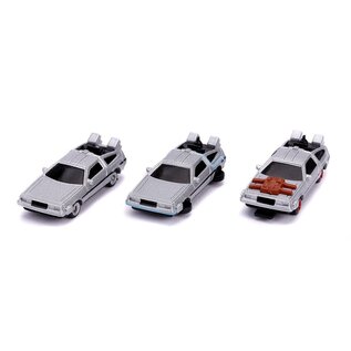 JADA TOYS JAD 31583 Jada 1.65" "Nano Hollywood Rides" Back To The Future 3-Pack