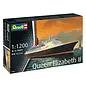 REVELL GERMANY REV 05806 1/1200 Queen Elizabeth II PLASTIC MODEL
