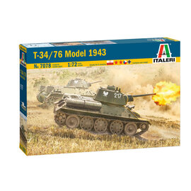 ITALERI ITA 7078 T-34/76 MODEL 1943 1/72 PLASTIC MODEL