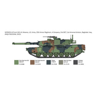 ITALERI ITA 35108 M1A1 ABRAMS 1/35 PLASTIC MODEL