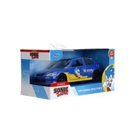 JADA TOYS JAD 35482 Jada 1/32 "Hollywood Rides" - 1997 Honda Civic Type-R (Sonic the Hedgehog Theme)