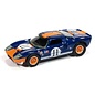 AUTOWORLD AW 07428 1965 FORD GT40 CORPORATE BLUE AND ORNAGE 1/64 DIE-CAST